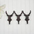 Load image into Gallery viewer, Cast Iron Moose Hooks (10 PACK)
