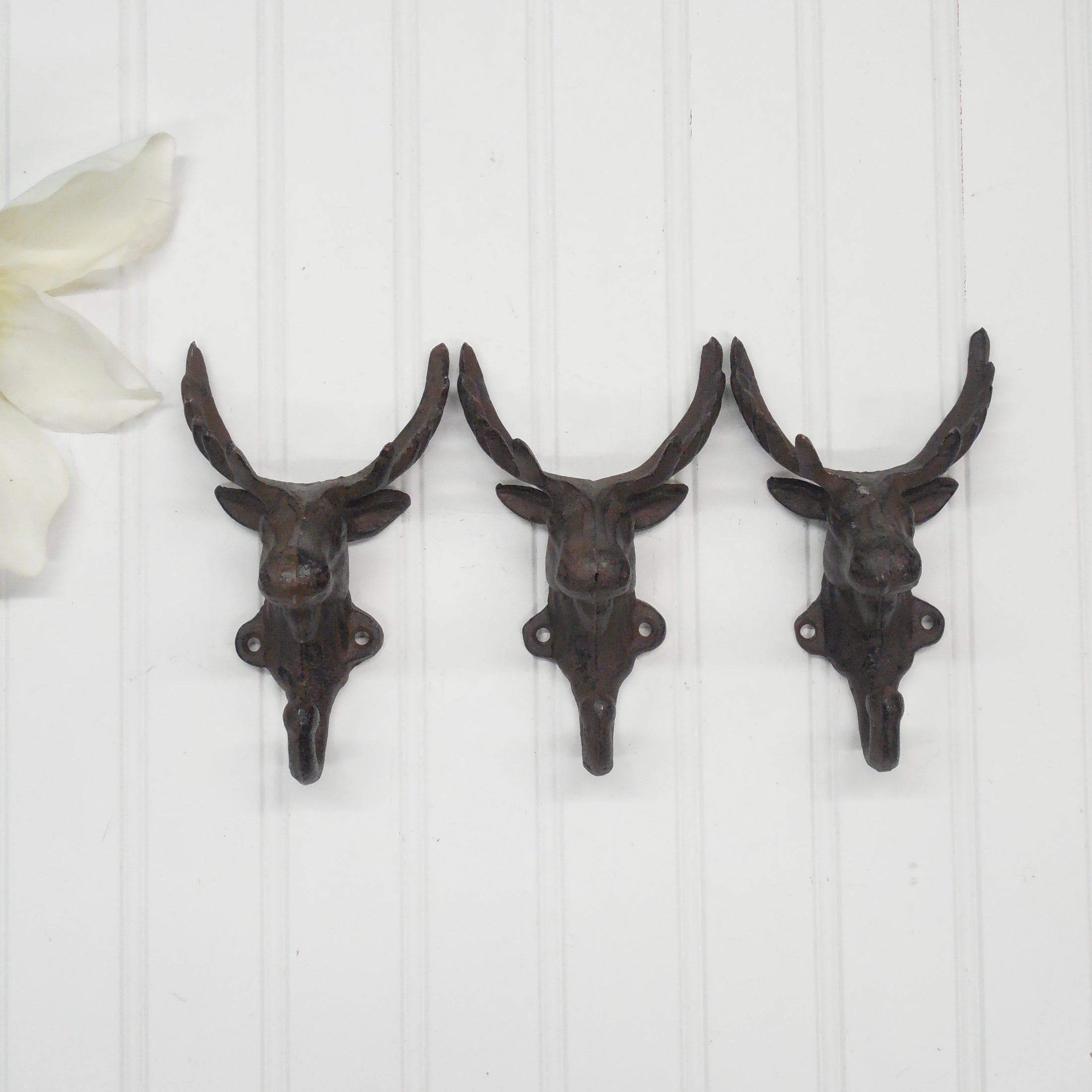 Cast Iron Moose Hooks (10 PACK)