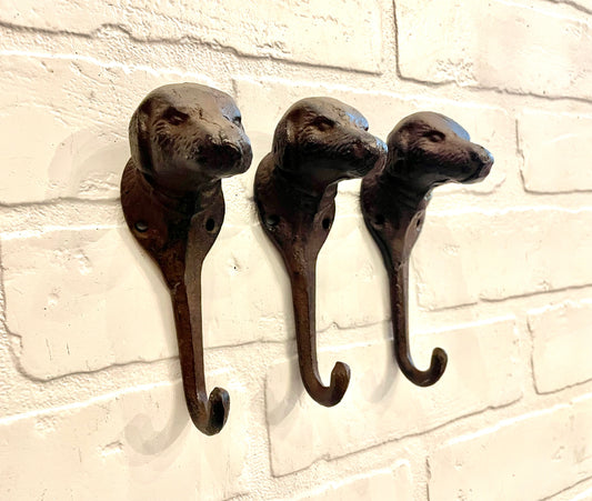 Cast Iron Dog Head Hook