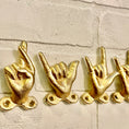 Load image into Gallery viewer, Small Hand Wall Hook (6 Styles and 18 Colors)
