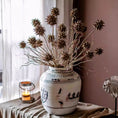 Load image into Gallery viewer, Faux Thistle Seed Pod Stem 33" Tall