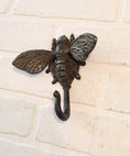 Load image into Gallery viewer, Cast Iron Bee Hook with Highlights