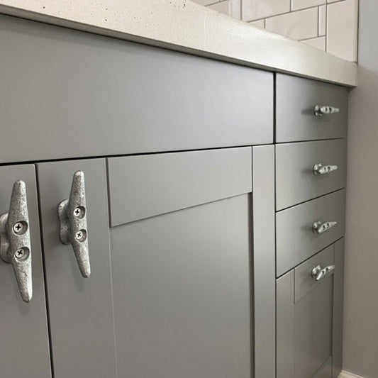 4" Silver Boat Cleats (10 PACK)