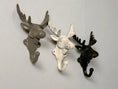 Load image into Gallery viewer, Moose Wall Hook(18 Colors), Moose, Cabin Decor, Coat Hooks, Moose Hook, Towel Hooks
