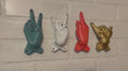 Load and play video in Gallery viewer, Peace Hook (18 Colors), Hang Ten Hook, Middle Finger Hook, Shaka Hook, Rock On Hook, Surfer Decor, Rockstar, Rocker, Music Decor