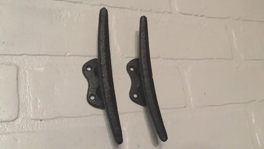 5 3/4" Black Boat Cleat Hook