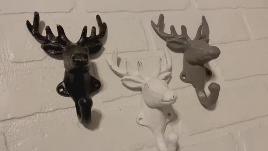 Deer Hook(18 Colors), Wall Hook, Towel Hook, Coat Hook, Hunting, Mancave, Rustic Wall Decor, Shabby Store