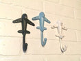 Load image into Gallery viewer, Airplane Hook(18 Colors), Plane Wall Decor, Jet Hook, Kids Coat Hook, Pilot, Flight Attendant Gift, Coat Hook, Hooks for Wall, Towel Hook