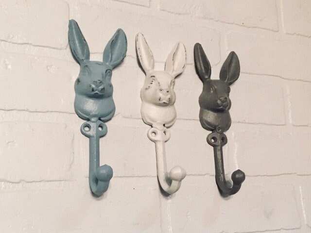 Rabbit Wall Hook, Bunny Hook, Animal Hook, Coat Hook, Towel Hook, Towel Holder, Rabbit, Clothing Hooks