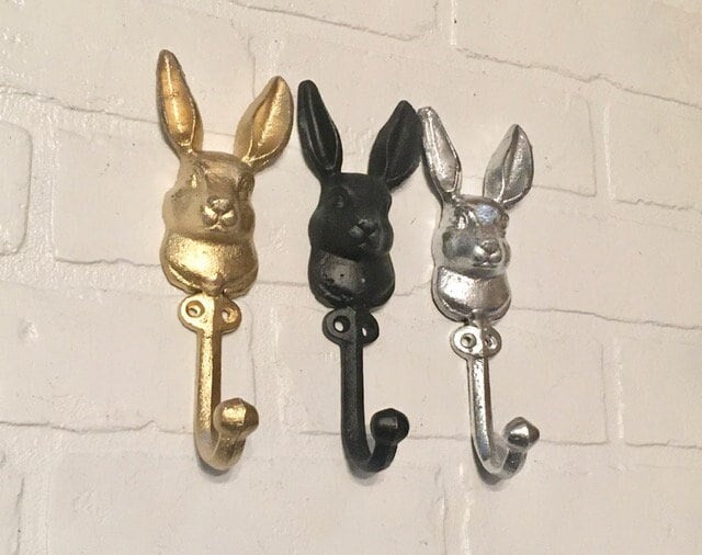 Rabbit Wall Hook, Bunny Hook, Animal Hook, Coat Hook, Towel Hook, Towel Holder, Rabbit, Clothing Hooks