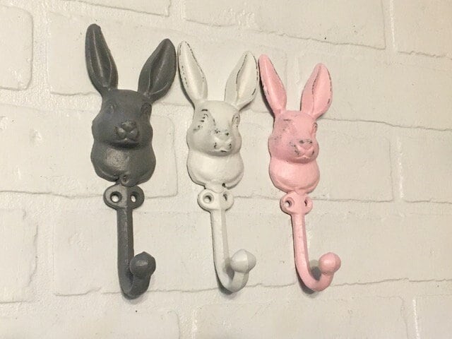 Rabbit Wall Hook, Bunny Hook, Animal Hook, Coat Hook, Towel Hook, Towel Holder, Rabbit, Clothing Hooks