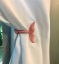 Load image into Gallery viewer, Whale Tail Curtain Tieback(18 Colors), Curtain Holdbacks, Nautical Tiebacks, Whale Tail Hook, Nautical Hooks, Towel Hooks
