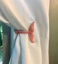 Load image into Gallery viewer, Whale Tail Curtain Tieback(18 Colors),Curtain Holdbacks, Nautical Tiebacks, Whale Tail Hook, Nautical Hooks, Towel Hooks
