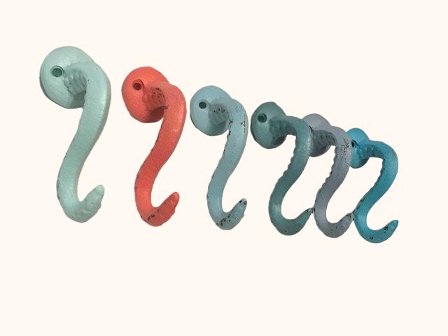 Octopus Tentacle Hook(18 Colors), Tentacle Hook, Octopus Towel Hook, Octopus Bathroom, Nautical Hook, The Shabby Store