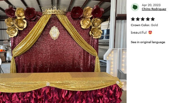 Crown Canopy(18 Colors), Bed Canopy, Princess Decor, Royal Room Decor, Queen Decor, The Shabby Store