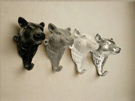 Bear Wall Hook(18 Colors), Cabin Wall Hook, Coat Hook, Towel Hook, Animal Wall Hook, Lodge Decor, Bears