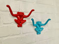 Load image into Gallery viewer, Monkey Hook(18 Colors), Monkey Decor, Playroom Decor, Kids Room, Animal Hook, Key Hook, Leash Hook, Nursery Wall Decor