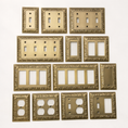 Load image into Gallery viewer, Filigree Antique Brass Switch Plates
