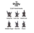 Load image into Gallery viewer, Small Hand Gesture Hooks (6 Styles)
