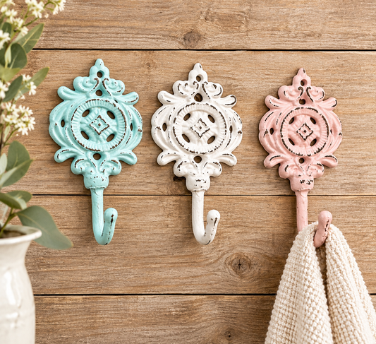 Shabby Chic Wall Hook (18 Colors)