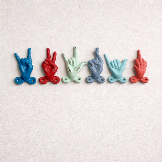 Small Hand Wall Hook (6 Styles and 18 Colors)