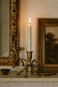 Load image into Gallery viewer, Antique Brass Bow Candle Stick Holder
