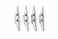 Load image into Gallery viewer, 6" Silver Boat Cleat Hook
