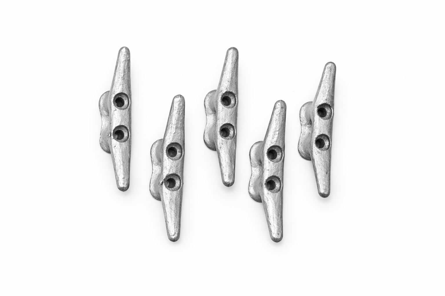 4" Silver Boat Cleat