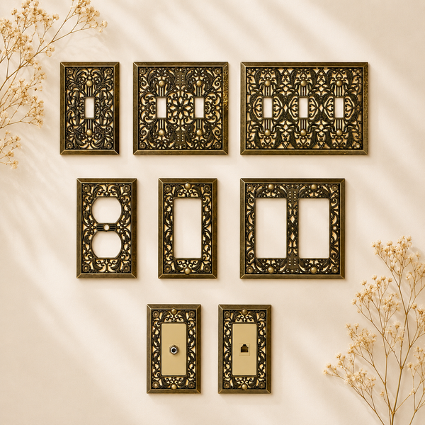 Antique Brass Switch Plates