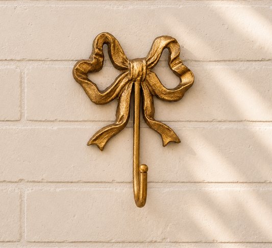 Vintage Gold Bow Hook