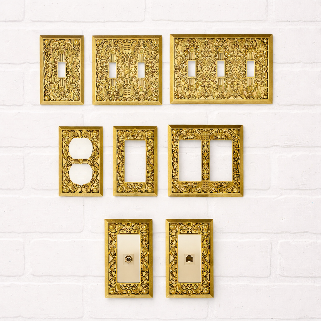 Gold Ornate Switch Covers