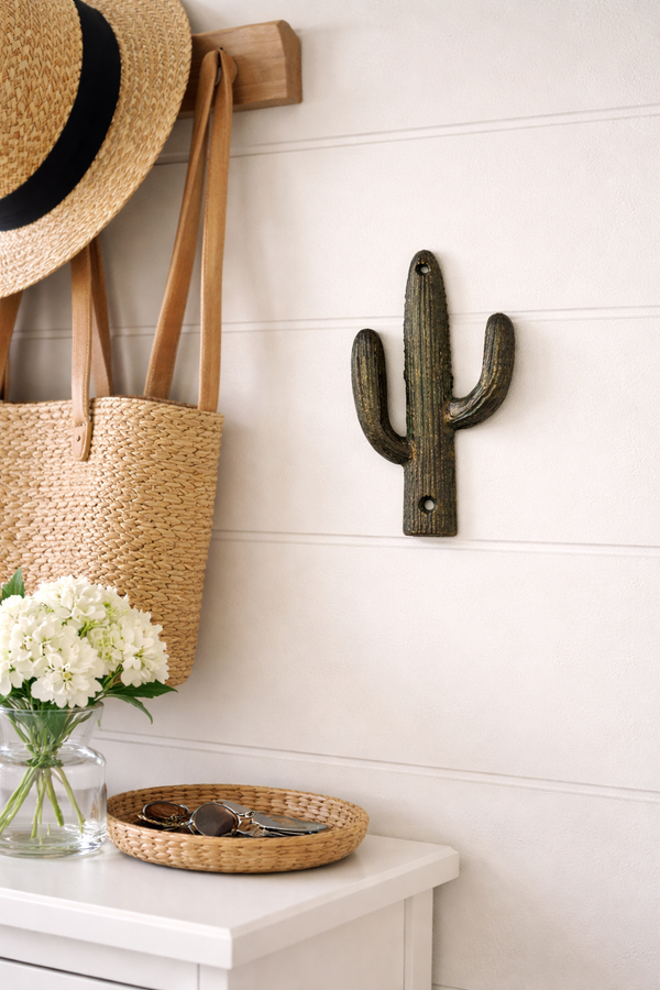Green Cactus Wall Hook