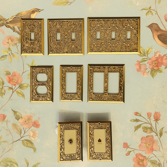 Gold Ornate Switch Covers