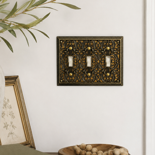 Antique Brass Switch Plates