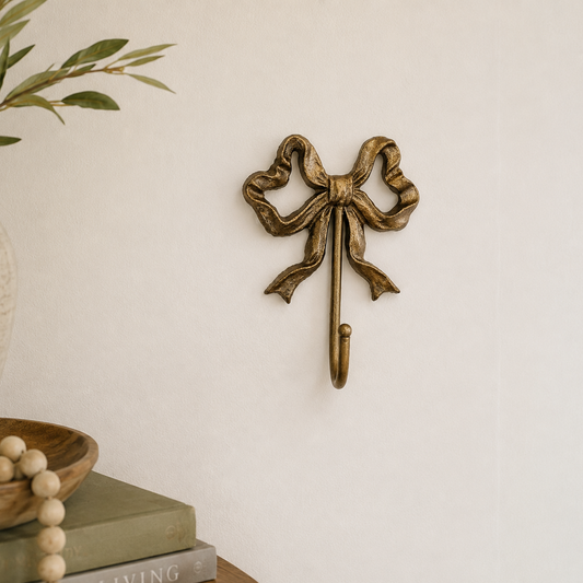 Vintage Gold Bow Hook