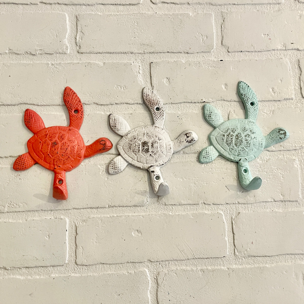 Cast Iron Sea Turtle Hook (18 Colors)