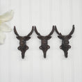 Load image into Gallery viewer, Cast Iron Moose Hooks (10 PACK)
