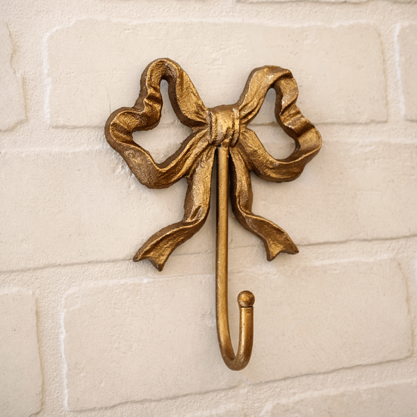 Vintage Gold Bow Hook