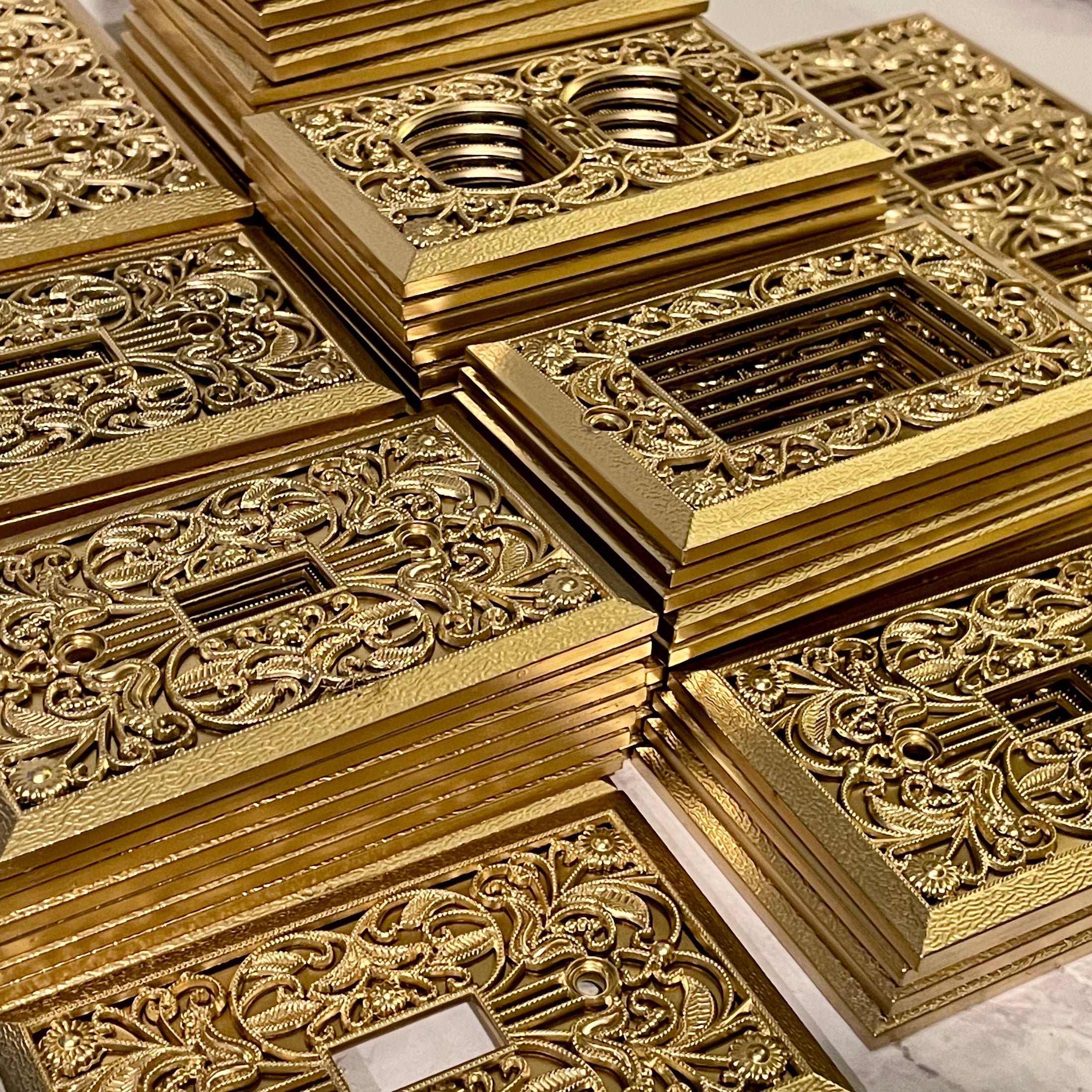 Gold Ornate Switch Covers