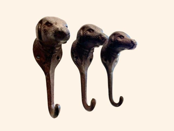 Cast Iron Dog Head Hook