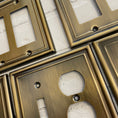 Load image into Gallery viewer, Antique Brass Switch Plates
