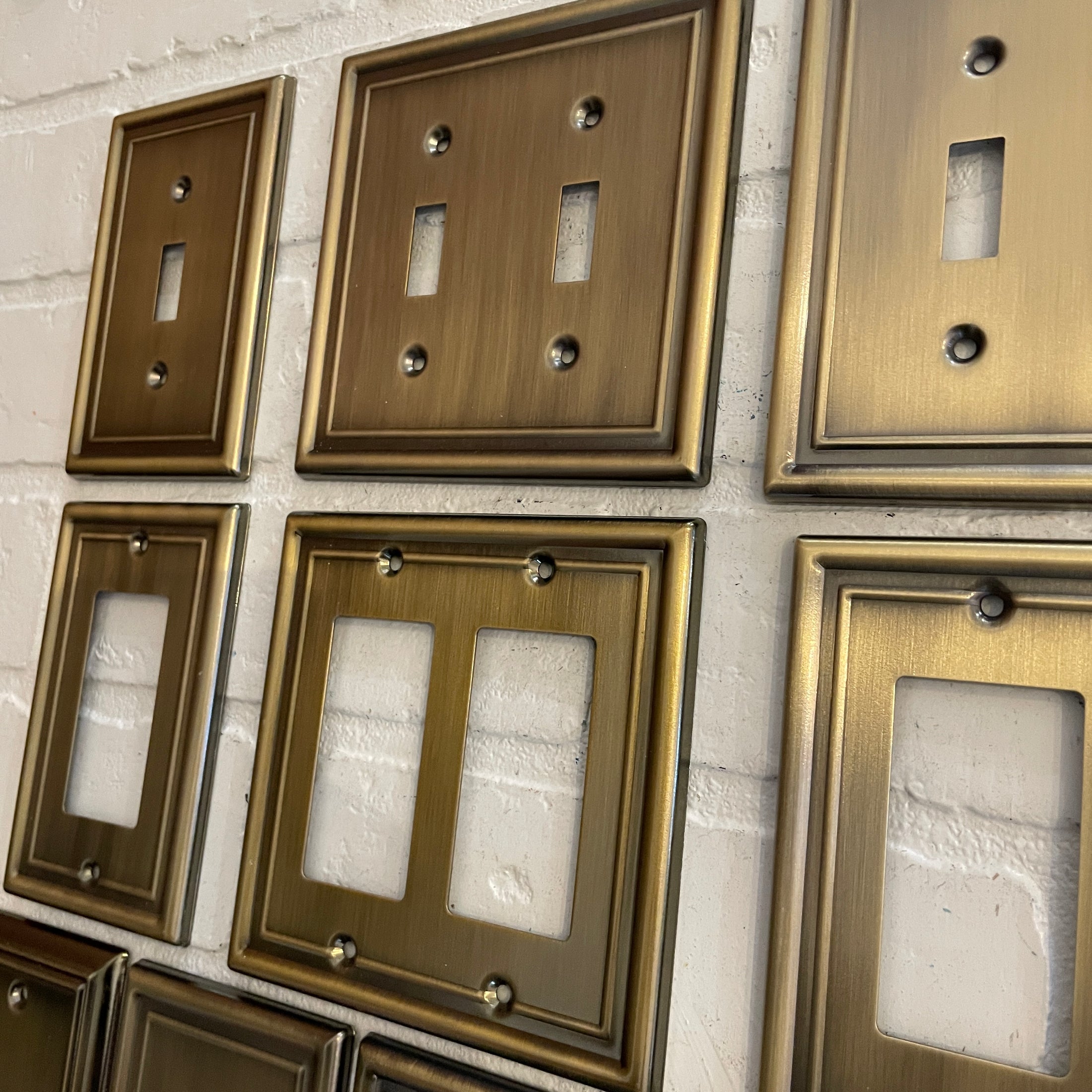 Antique Brass Switch Plates