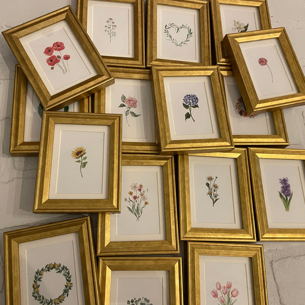 Small Framed Flower Art (24 Styles)