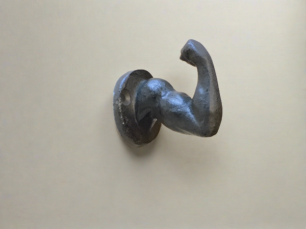 Cast Iron Muscle Arm Hook