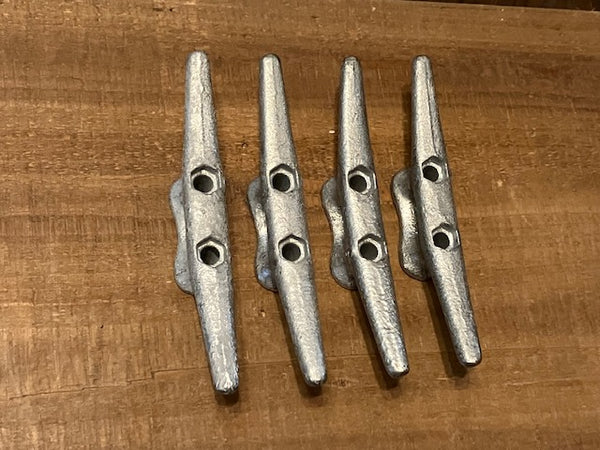6" Silver Boat Cleat Hook