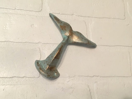 Bronze Patina Whale Tail Hook