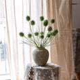 Load image into Gallery viewer, Faux Thistle Seed Pod Stem 33" Tall
