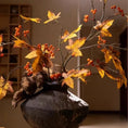 Load image into Gallery viewer, Autumn Maple Berry Branch 49.2" Tall

