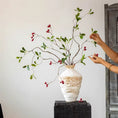 Load image into Gallery viewer, Faux Berry Leaf Branch Stem 45.2" Tall
