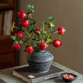 Load image into Gallery viewer, Faux Short Pomegranate Stem 15" Tall
